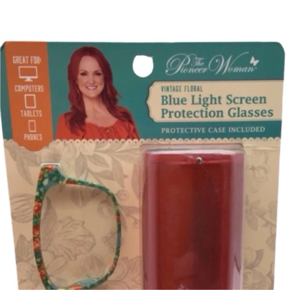 The Pioneer Woman Blue Light Screen Protection Glasses with Case (NWT)